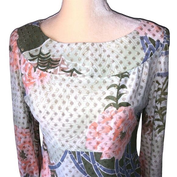 Vintage Blouse by Alice of California Made in Union ILGWU US Sz 10 Very pretty! - Picture 5 of 11